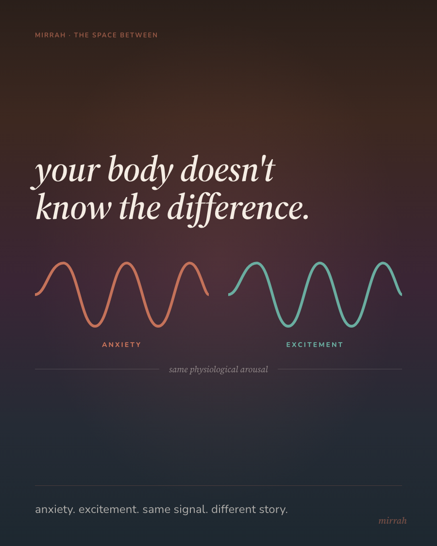 Why Anxiety Feels Like Excitement (Same Body, Different Story)